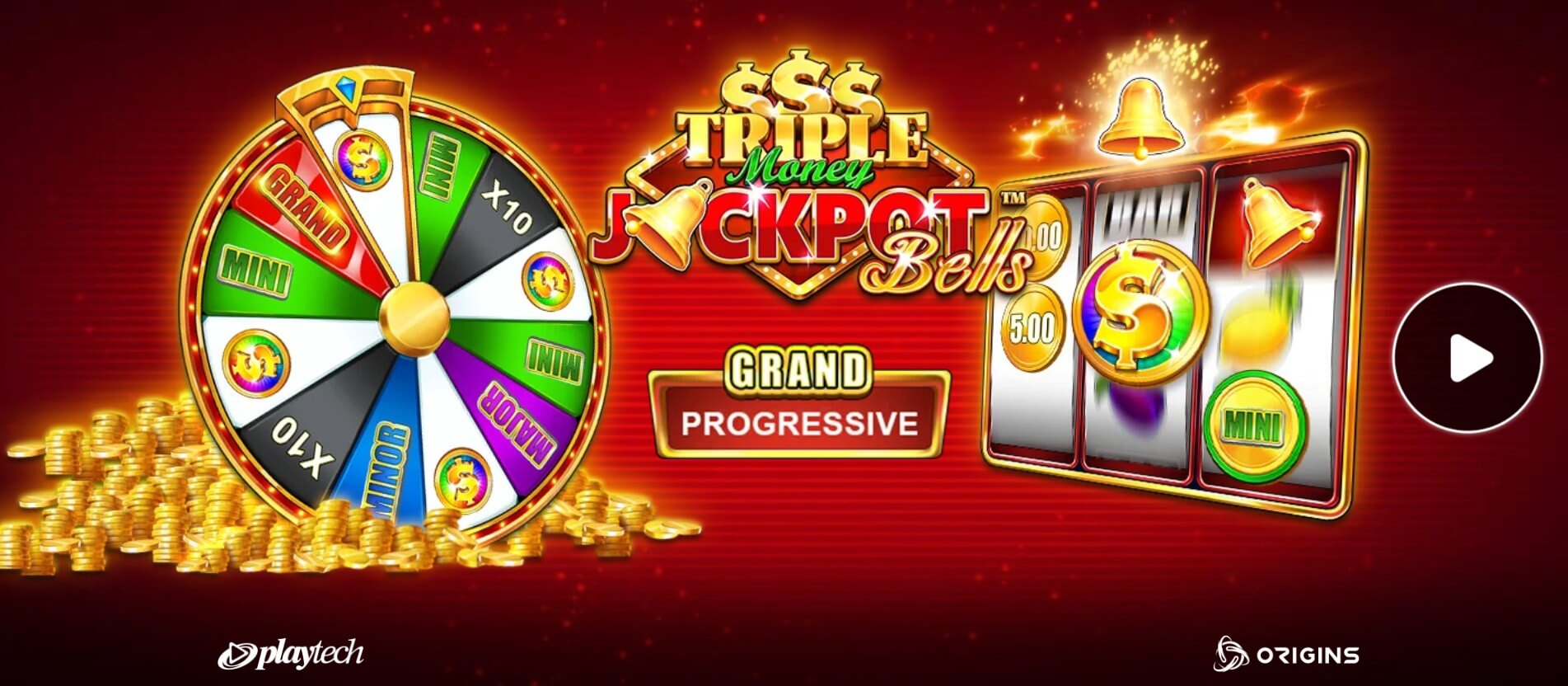 Triple Money Jackpot Bells